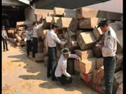 6船千吨走私花梨木,在缅甸毛淡棉被抓!